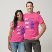 Paarse lint kleinzoon Chiari malformatie Awarene T-shirt (Unisex)