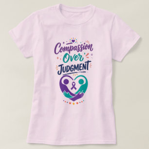 Paarse Lint Mentale Gezondheidsondersteuning T-shirt