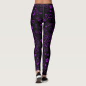 Paarse lint Multi...Fibro Leggings (Achterkant)