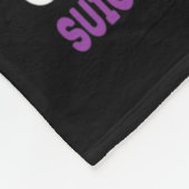 Paarse lint ondersteunt zelfmoordpreventie fleece deken (Hoek)