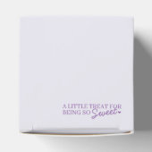 Paarse Lint Retro Hart Coquette Cake Galentines Bedankdoosjes (Bovenkant)