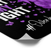 Paarse lint vader overdosis bewustzijn poster (Hoek)