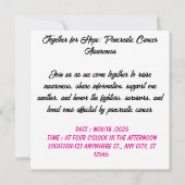 Paarse lint van liefde kaart (Achterkant)