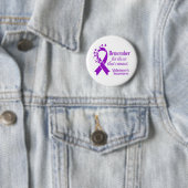 Paarse Lint Ziekte van Alzheimer Ronde Button 5,7 Cm (In situ)