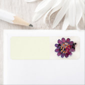 Paarse lintbloem etiket (Insitu)