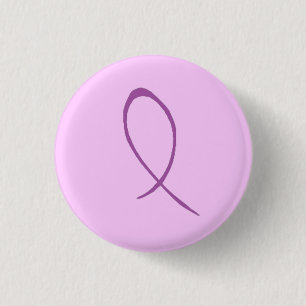 Paarse lintButton Ronde Button 3,2 Cm