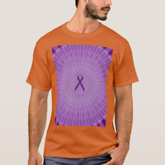 Paarse lintcirkels Fibromyalgie T-shirt