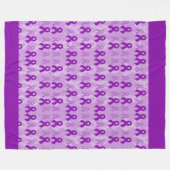 Paarse linten...Fibro fleece deken (Voorkant (Horizontaal))