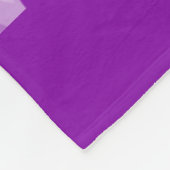Paarse linten...Fibro fleece deken (Hoek)
