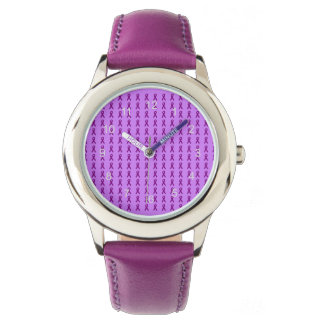 Paarse linten horloge