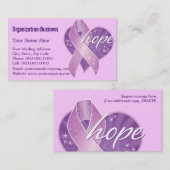 paarse linthoop visitekaartje (Voorkant / Achterkant)