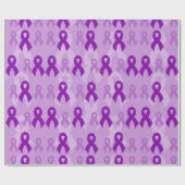 Paarse lintjes...Fibro Cadeaupapier (Vlak)