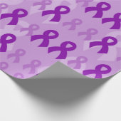 Paarse lintjes...Fibro Cadeaupapier (Hoek)
