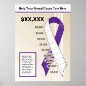 Paarse lintmassa poster (Voorkant)