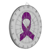 Paarse linttekening dartbord (Voorkant Links)