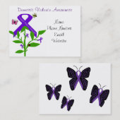 Paarse lintVisitekaartjes Visitekaartje (Voorkant / Achterkant)