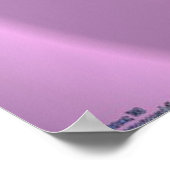 Paarse Lion Poster (Hoek)