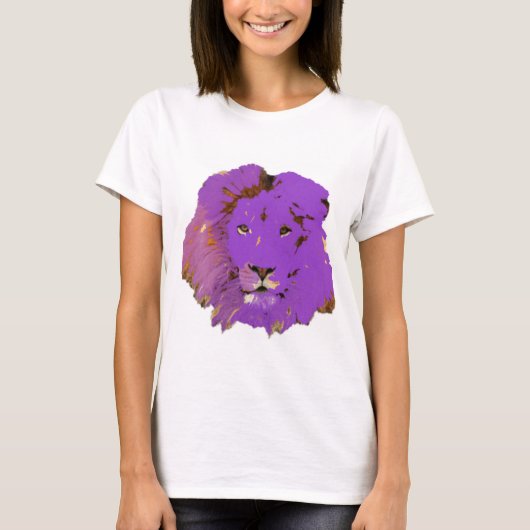 PAARSE LION T-SHIRT (Voorkant)