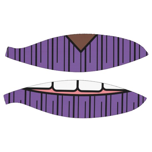 Paarse lippen glimlachen basketbal (Panelen)