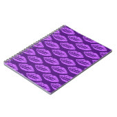 Paarse Lippen Patroon Notitieboek (Linkerzijde)