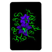 paarse lippenbloem, zwart magneet (Verticaal)