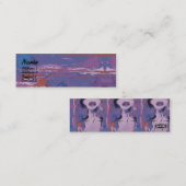 Paarse lips - Skinny Mini Visitekaartje (Voorkant / Achterkant)