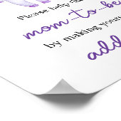 Paarse Little Boo Halloween Envelope Station Poster (Hoek)