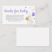 Paarse Little Boo is bijna een boek voor Baby Informatiekaartje (Voorkant / Achterkant)