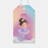 Paarse Little Princess Ball Gift Label Cadeaulabel (Achterkant)