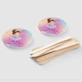 Paarse Little Princess Ball set van fans Handwaaier (Niet-gemonteerd)