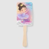 Paarse Little Princess Ball set van fans Handwaaier (Voorkant)