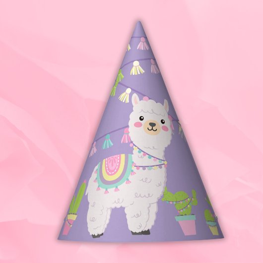 PAARSE LLAMA FUN Party Pet Feesthoedjes
