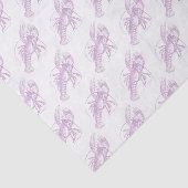 Paarse Lobster Tissuepapier (Detail)