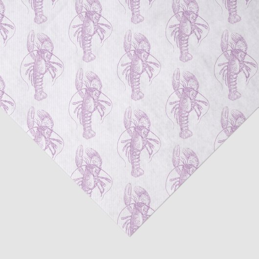 Paarse Lobster Tissuepapier (Detail)