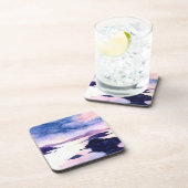 Paarse Loch Lomond Waterverf Gedekte Onderzetters (Rechterzijde)