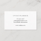 Paarse Logo | Modern Visitekaartje (Achterkant)