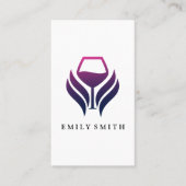 Paarse Logo | Modern Visitekaartje (Voorkant)