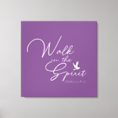 Paarse loop in de Bijbelverse Bijbel Canvas Afdruk (Voorkant)