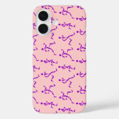Paarse lopers Case-Mate iPhone case (Achterkant)