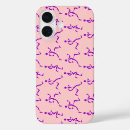 Paarse lopers iPhone 16 hoesje