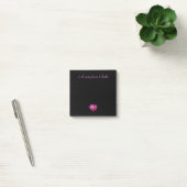 Paarse Lotus Black Post-it Notes (Kantoor)