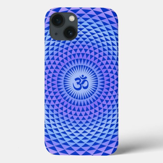 Paarse Lotus bloem meditatie wiel OM Case-Mate iPhone Case (Achterkant)