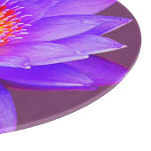 Paarse Lotus Bloem Snijplank (Hoek)