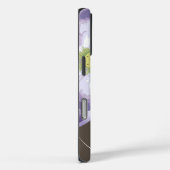 Paarse Lotus Bloem Yoga & Om/Aum Zen Kalligrafie Case-Mate iPhone Case (Achterkant / Rechts)