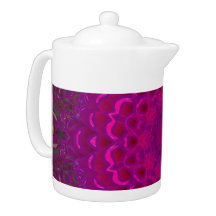 Paarse Lotus caleidoscoop theepot