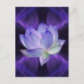 Paarse Lotus en heilige geometrie Briefkaart (Voorkant)