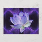 Paarse Lotus en heilige geometrie Briefkaart (Voorkant)