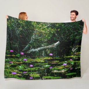 PAARSE LOTUS FLEECE DEKEN