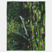 PAARSE LOTUS FLEECE DEKEN (Voorkant)