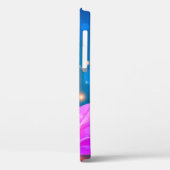 Paarse Lotus Flower, Lake, Blue, Zen Case-Mate iPhone Case (Achterkant / Links)